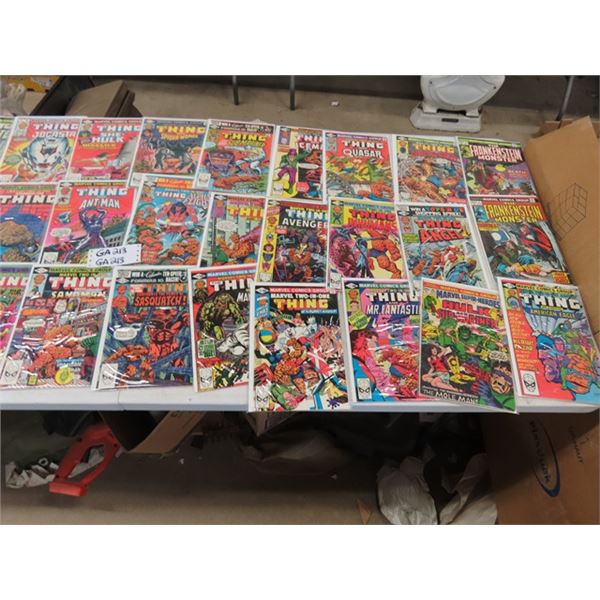 34 Assorted Marvel Comics ; Frankenstein, Marvel 2 in 1, Marvel Super 