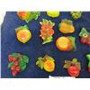 Image 4 : Assorted Plaster Fruit Wall Hangers - 14 pcs Total