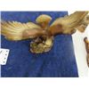 Image 5 : 4 Carved Wooden Animals ; Horse, (2) Eagles, Duck