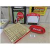 Image 1 : 2 Modern Coca-Cola Tin Signs - Largest 12" x 16" , Modern Coca-Cola Tin Tray, 