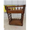 Image 5 : Vintage Oak Peg + Ball Small  Stand 10" x 13.5" x 19" 