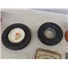 Image 4 : 2 Tire Ashtrays - 1 is Firestone, Player's + Buckingham Cigarette Tins, 