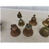 Image 3 : Assorted Brass Bells, Small Cast Iron Wood Stove, Brass Figure of Boy Peeing