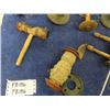 Image 3 : Assorted Wooden Thread Spools + Misc. Spinning Wheel Parts