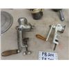 Image 3 : Vintage Toaster, Aluminum Scoop, Pot Lid, Meat Grinders, Fruit Press