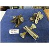 Image 1 : 3 Vintage Glass Handled Door Handle  Sets