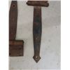 Image 8 : Large Set of Barn Hinges, Tongs, Coping Saw, Wooden Level, plus more