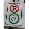 Image 5 : 2 Die Cast International Harvester Tractors, No Parking Handicap Sign 12" x 17.5" 