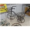 Image 3 : 2 Bicycle Planters, Assorted Metal Plant Trellis