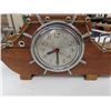 Image 3 : Vintage Sessions Wood + Metal Boat Clock 19" x 19", Wall Scone, Sled Planter, 