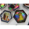 Image 7 : Topps Star Wars 6 Sided Plastic Tokens - Large Quantity - Possible POGS?? 