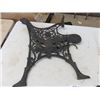 Image 2 : Cast Iron Bench Seat Ends- 1 is Broken but Piece is there