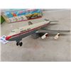 Image 4 : Vintage 1900 TN Namura Japan Tin Boeing 747 Plane with Box 