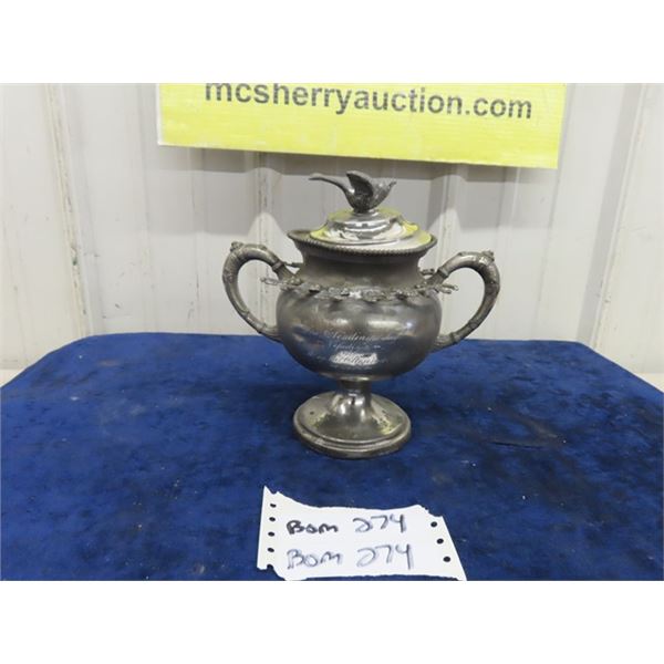 1908 Silver Plated Sugar Bowl