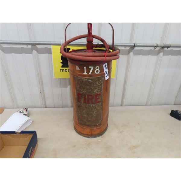 Copper + Brass Tagged Fire Extinguisher