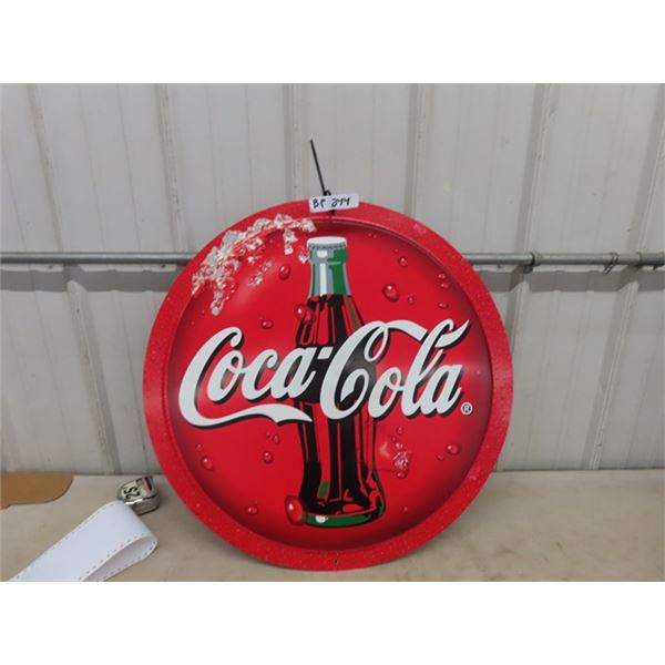 Coca-Cola Cardboard 2 Sided Sign 27" 