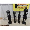 Image 2 : Tribal Carvings Up To 19" - Mexican Goebel + Mexican Figurines - 