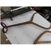Image 4 : 2 Primitive Wooden Buck Saws, Ice/ Log Tongs, Potato Planter