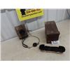 Image 1 : Wooden Phone, Shoe Polish Worker Box + Brush