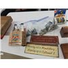 Image 6 : Wooden Carved Bird, Metal Rooster From Windvane, Carved Boxes, plus more