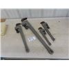 Image 1 : 4 Aluminum Pipe Wrenches 36" 