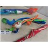 Image 3 : Metal 14" Fire Bucket, New Kite, 7 Dog Ball Toss Scoops, Umbrella