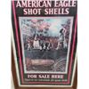 Image 2 : Framed Paper Advertisement American Eagle Shot Shells 20" x 30.5" 