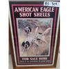 Image 3 : Framed Paper Advertisement American Eagle Shot Shells 20" x 30.5" 