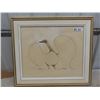 Image 1 : Indigenous Art by Benjamin Chee Chec 1975 Framed 26" x 30" 