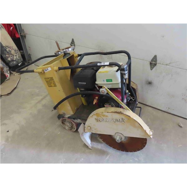 Yokottuma Model YKQG400 Floor Saw - Concrete Cutter - Working