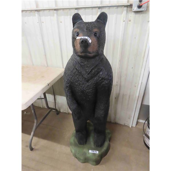 Hand Carved Bear Statue 52  Tall