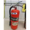 Image 2 : 2 Flag Dry Chemical Fire Extinguishers - 1 still charged, Other reads empty