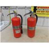 Image 5 : 2 Flag Dry Chemical Fire Extinguishers - 1 still charged, Other reads empty