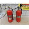 Image 5 : 2 Flag Dry Chemical Fire Extinguishers - 1 still charged, Other reads empty