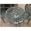 Image 3 : Cast Iron Bistro Set Table 24"x 26" with 2 Chairs