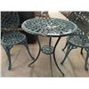 Image 4 : Cast Iron Bistro Set Table 24"x 26" with 2 Chairs