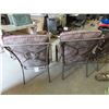 Image 4 : 4 Metal Patio Chairs with Cushions