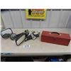 Image 1 : Red Tool Box + Pair of Universal Extenions Towing Mirrors