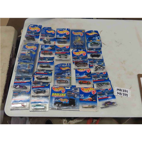 25 Assorted New in Package Hot Wheels Die Cast Cars