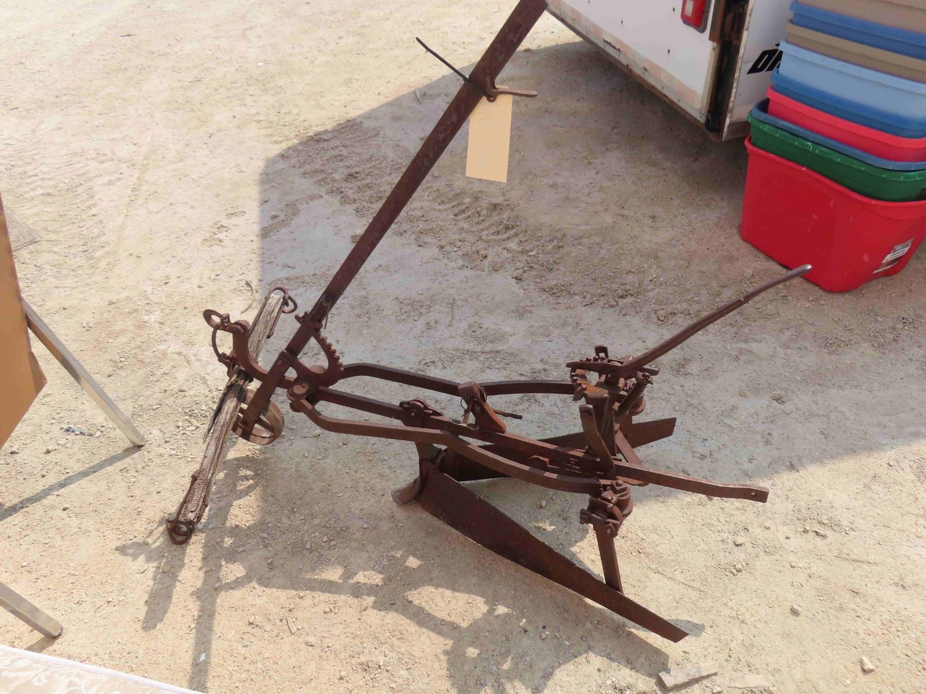 Cast Iron Horse Drawn Potato Scuffler