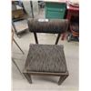 Image 4 : Vintage Baby High Chair with Arborite Top, Brown Vinyl- Good Condition + Small