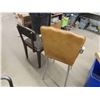 Image 5 : Vintage Baby High Chair with Arborite Top, Brown Vinyl- Good Condition + Small