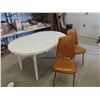 Image 1 : Kitchen Table 30" x 36" x 59" with 2 Vinyl Upholstered Chairs