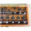 Image 4 : Mastercraft 20pcs Router Bit Set in Wooden Box - Like New