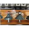 Image 5 : Mastercraft 20pcs Router Bit Set in Wooden Box - Like New