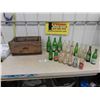 Image 1 : Assorted Pop Bottles with Wooden Maple Leaf Beverages Crate ; Stubby,