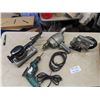 Image 6 : 4 Electric Hand Tools ; 1/2" Drill, 3/8" Drill, Sander, Jig Saw