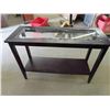 Image 3 : Sofa Table with Glass Top 16" x 30" x 43" 