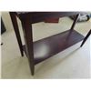 Image 4 : Sofa Table with Glass Top 16" x 30" x 43" 