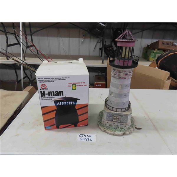 H-Man Mosquito Trap, Lighthouse Yard Ornament 23  Tall